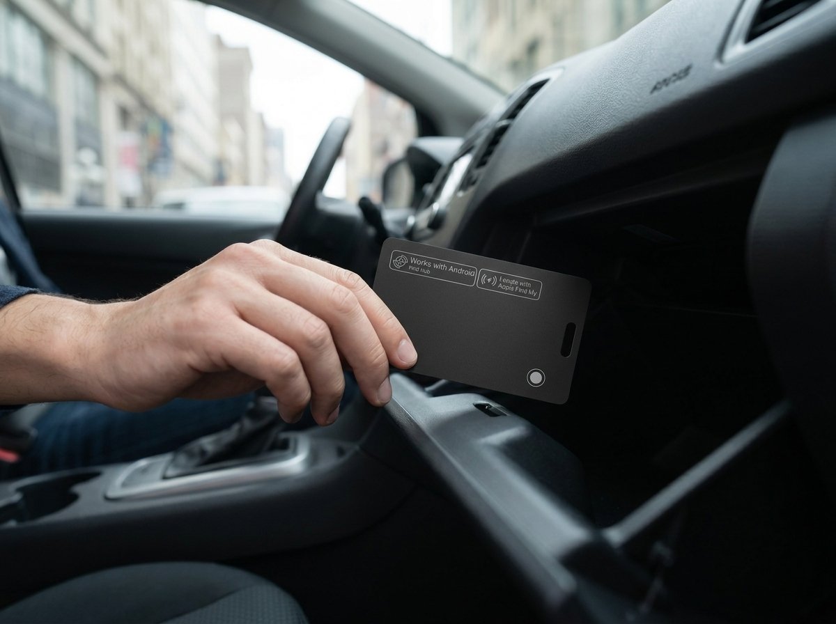 Carte Viiv dissimulée dans la boîte à gants d'un véhicule