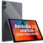 VIIV – Tablette Touch 10” Lite, 8GO RAM (3GO + 5GO Extensible/ 32GO jusqu’à 1TO/ Batterie 6000 mAh/ Android 15/ Écran HD/ Wi-Fi 6 / Garantie 1 An